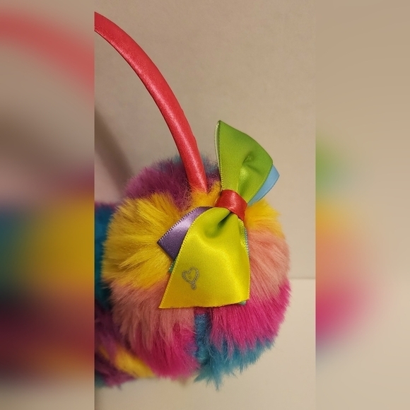 JoJo Siwa Girls Winter Rainbow Ear Muffs. Size 2T-5T - Picture 2 of 3